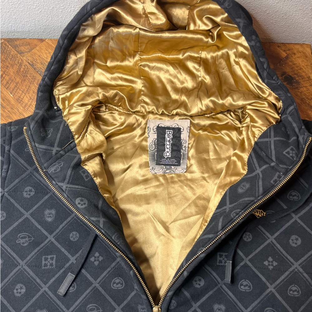 Billabong Black and Gold Hoodie